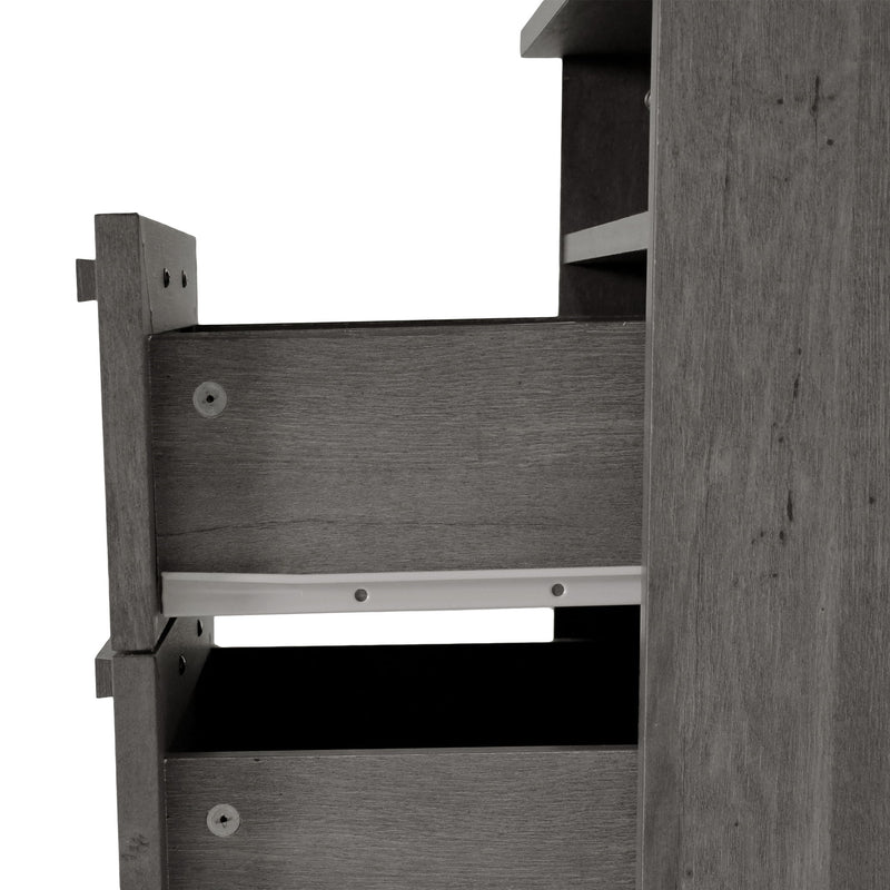 Broxon - Rustic Drawer Nightstand