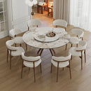 Modern Sintered Stone Dining Table Set With Chairs