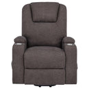 Louie - Chenille Upholstered Power Lift Massage Chair