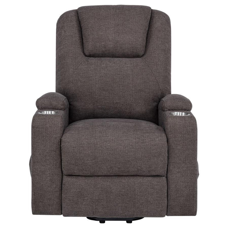 Louie - Chenille Upholstered Power Lift Massage Chair