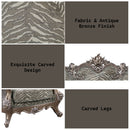 Elozzol - Chair With Pillow - Fabric & Antique Bronze Finish - Wood - Atlantic Fine Furniture Inc