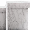 Brielle - 2 Tiered Coffee Table - White Marble