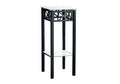 Accent Table Plant Stand Square For Living Room Tempered Glass