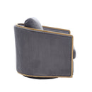 Corduroy Barrel Chair, 360 Degree Swivel