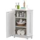 Bathroom Cabinet Triangle Corner Storage Cabinet With Adjustable Shelf Modern Style