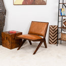 Colin - Lounge Chair - Brown / Tan