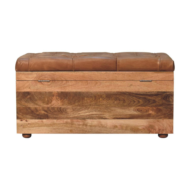 Buffalo - Leather Storage Trunk