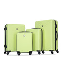 Luggage 4 Piece Lightweight Suitcase With Rotating Wheels With Tsa Lock,