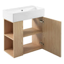 Modern Floating Bathroom Vanity With Ceramic Basin Perfect For Small Bathrooms