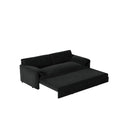 Pull Out 3 In 1 Convertible Sleeper Sofa With Side Storage, Multi Functional