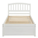 Platform Bed Wood Bed Frame With Trundle