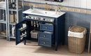 Bathroom Vanity & Top Sink, Modern Bathroom Storage Cabinet With 2 Drawers And A Tip-Out Drawer
