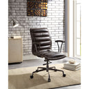 Zooey - Office Chair - Distress Chocolate Top Grain Leather
