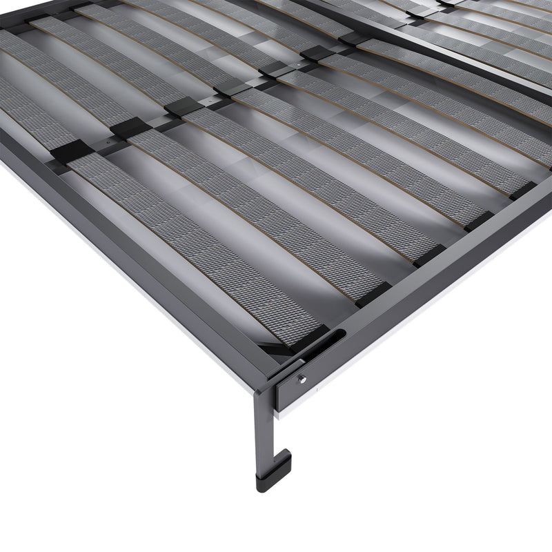 Queen Murphy Bed With Storage Cabinet - White