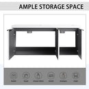 Contemporary Wall Mounted Bathroom Vanity With Resin Double Sink