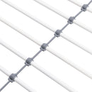 Modern Metal Bunk Bed With Side Ladders And Guardrail