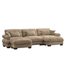 Super Comfort Oversized Modular Sectional Sofa With Movable Ottoman