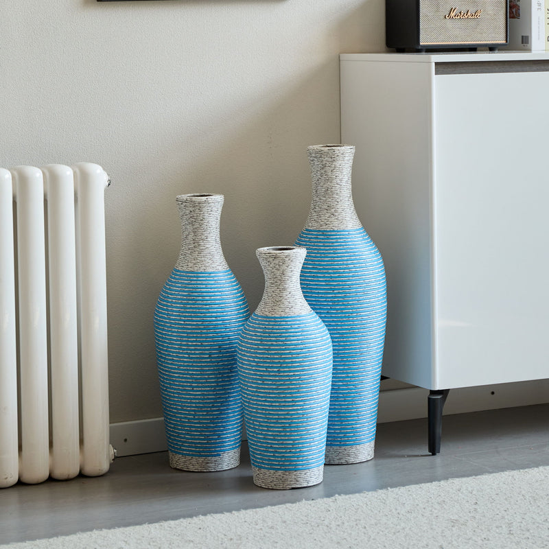 Classic And Neat Floor Vase, High Independent Flower Stand (Set of 3)