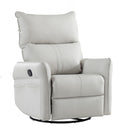 360° Modern Small Rocking Swivel Recliner Chair With Side Pocket
