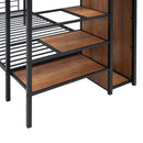 Bunk Bed With Lateral Storage Ladder And Wardrobe