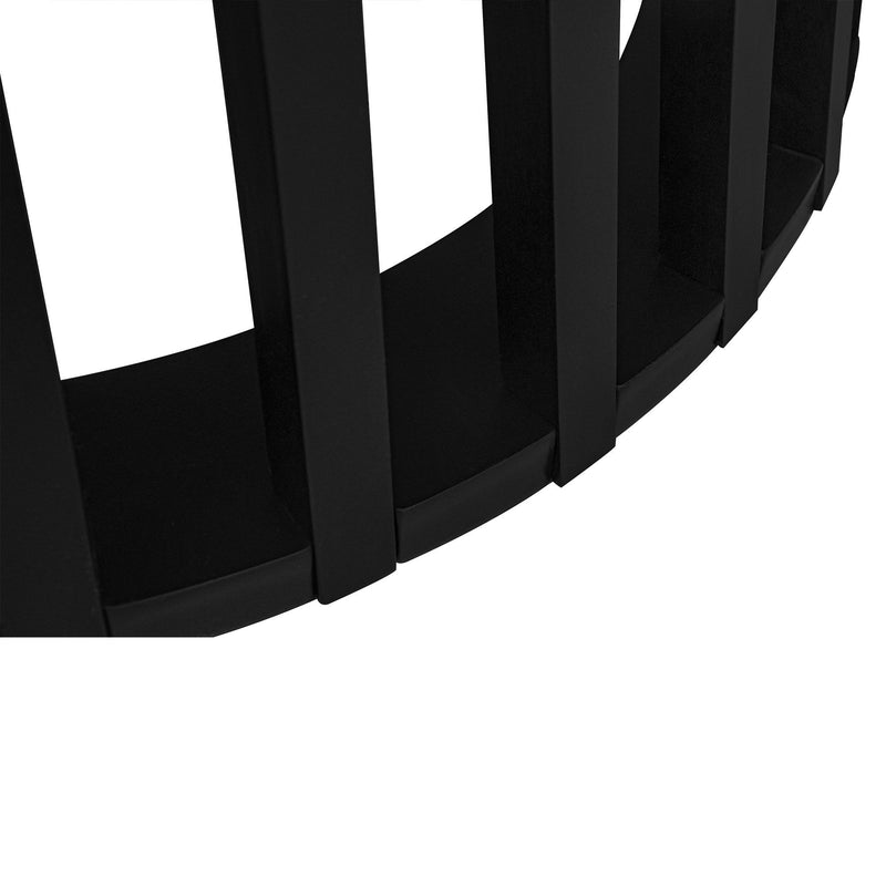 Modern Round Coffee Table With Grille Moldin