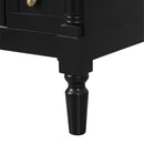 Bathroom Vanity With Ceramic Sink, 2 Doors 3 Drawers, Soft Close Design