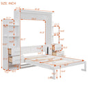 Murphy Wall Bed With Shelves, Drawers And LED Lights