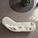 Elijah - Japandi Curvy Sectional Sofa - Beige