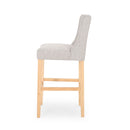 Vienna - Contemporary Fabric Tufted & Wingback Counter Stools (Set of 2)