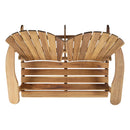 Outdoor Adirondack Rocking Loveseat With Hand Crafted Details