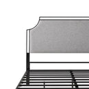 Bed Traditional Upholstered Metal