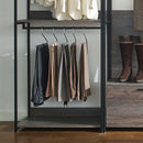 Monica - Wood Walk In Closet System & Modular Design Melamine - Rustic