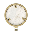 Sylvie - Side Table - White / Gold