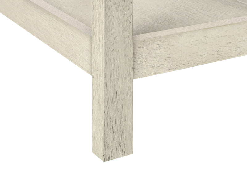Accent End Table, 2 Tier, Narrow, Lamp, Storage Drawer, Charming Design