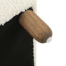 Contemporary Ottoman With Foam Cushion And Durable Upholstery