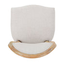 French Country Inspired Dining Chair With Iconic Round Backrest