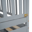 Daybed With Fence Guardrails And 2 Drawers, Split Into Independent Floor Bed & Daybed