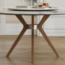 Modern Sintered Stone Dining Table Set With Chairs