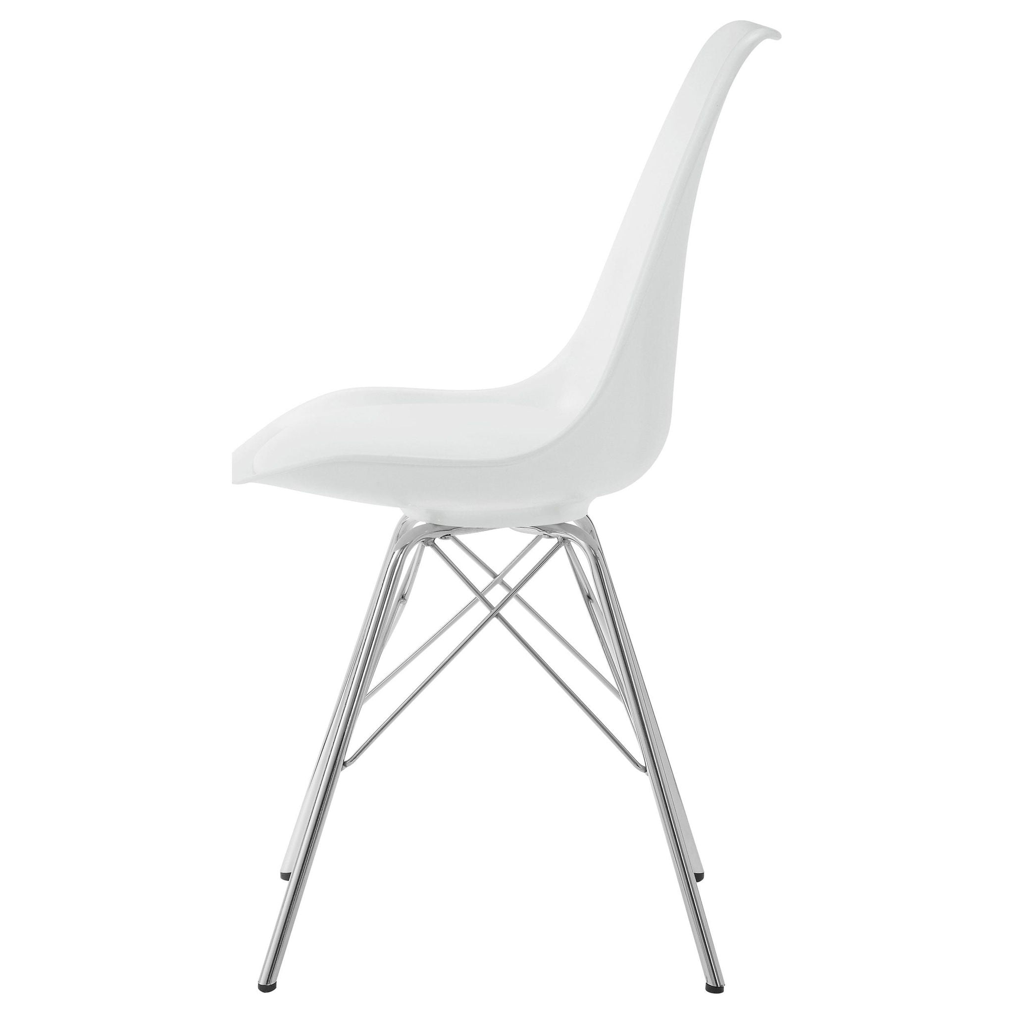 Juniper Polypropylene Dining Side Chair White (Set of 2) - Atlantic Fine Furniture Melbourne FL