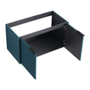 Contemporary Wall Mounted Bathroom Vanity With Resin Double Sink