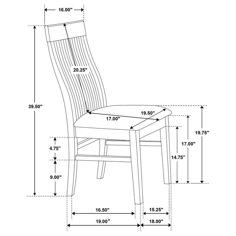 Briarwood - Wood Dining Side Chair (Set of 2) - Mango Oak