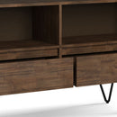 Chase - Low Bookcase - Rustic Natural Aged Brown