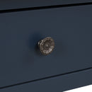 49'' Rectangular Solid 3 Drawer 2 Shelf Console Table - Blue