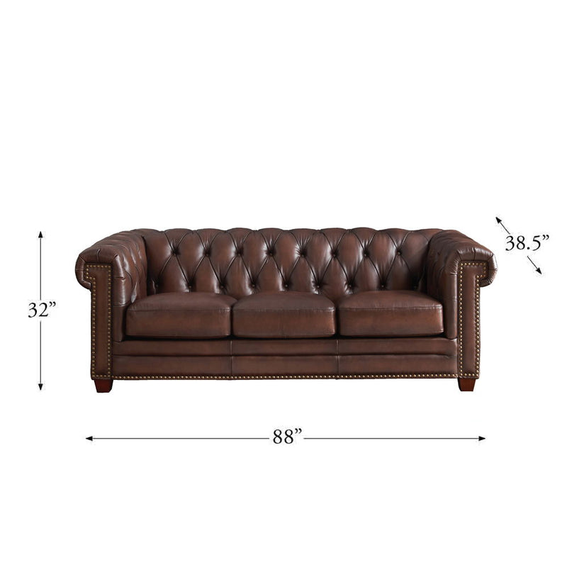 Stanwood - Leather Sofa - Caramel