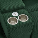 Modern U-Shaped Sectional Sofa With Storage Ottomans