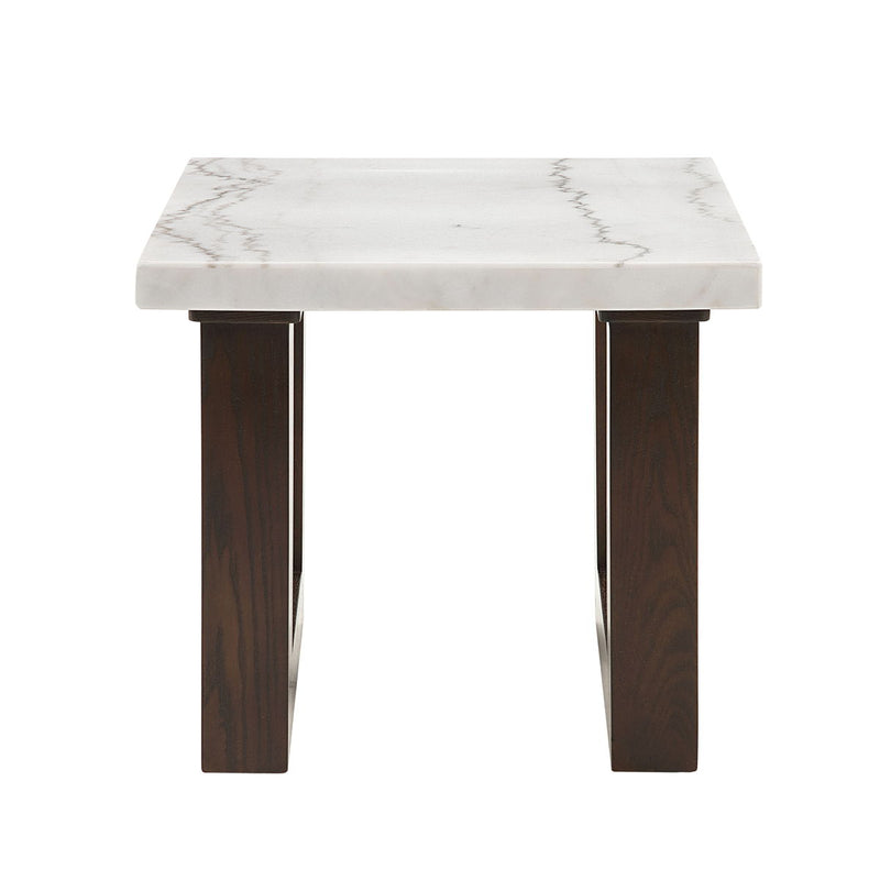 Edwyn - Natural Marble Top End Table