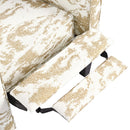 Push Back Upholstered Recliner Armchair