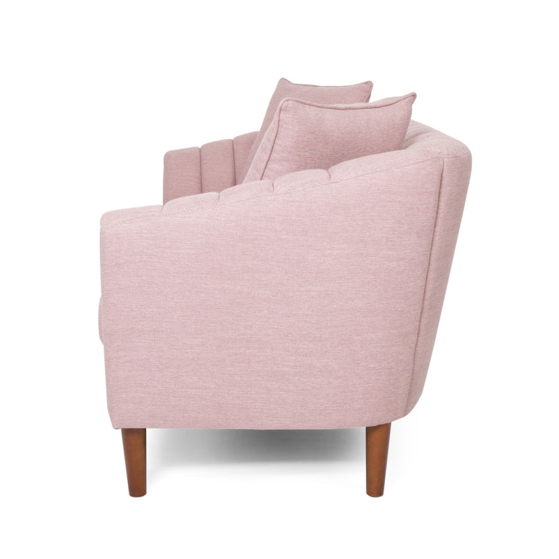 Contemporary 3 Seater Sofa With Plush Accents