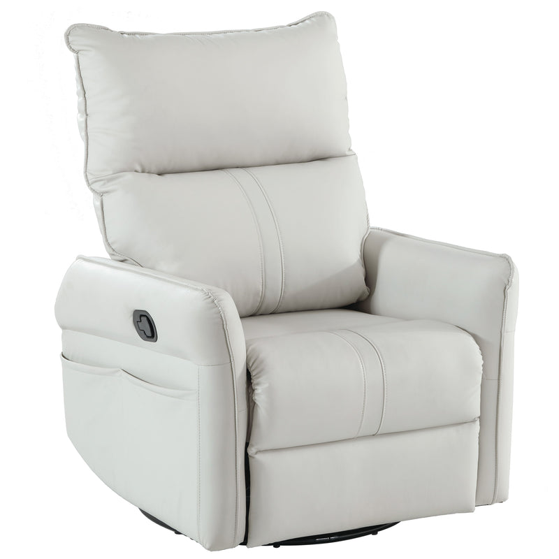 Rocking Recliner Chair, 360 Degree Swivel Nursery Rocking Chair, Glider Chair, Modern Small Rocking Swivel Recliner Chair For Bedroom, Living Room Chair Home Theater Seat, Phone Holder