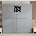 Murphy Wall Bed With Top Cabinets & Wine Rack